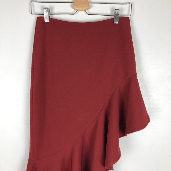 Style Stalker Ayden Skirt Rust Red Orange Sz XS - Picture 4 of 8